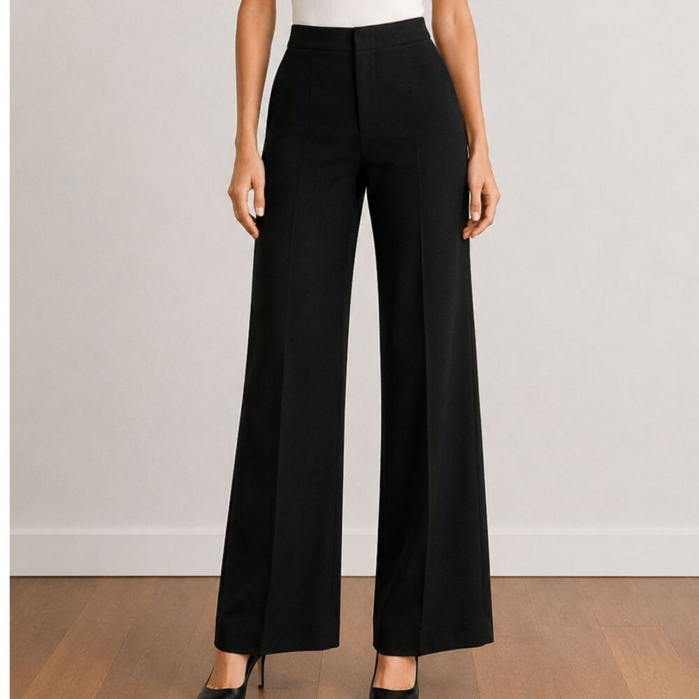 Armani Collezioni Black Wide Leg Pants – Made in Italy – Women’s Size 10